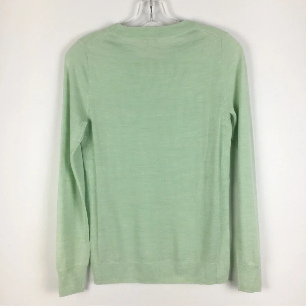J.Crew Mint‎ Green Lightweight Crew Sweater XXS